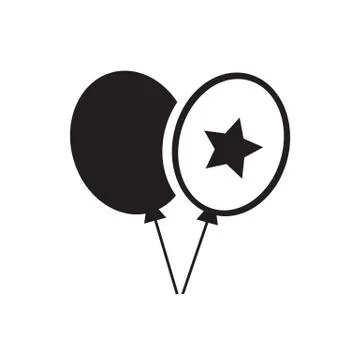 Balloons icon vector Stock Illustration