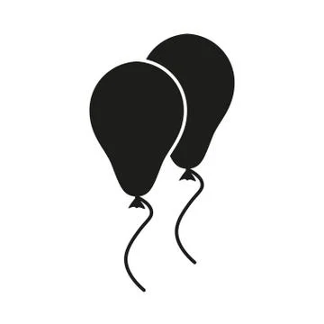 Balloons Icon Vector. Stock Illustration