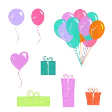 Balloons Stock Illustration