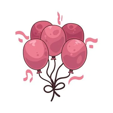 Balloons illustration Stock Illustration