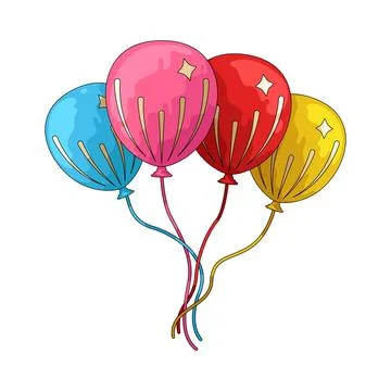 Balloons illustration イラスト素材