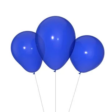 Balloons isolated on white background. Stock Illustration