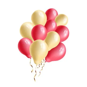 Balloons isolated on white background vector Stock Illustration