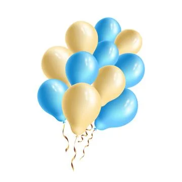 Balloons isolated on white background vector Stock Illustration