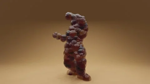 Balloons man twist dancing Video stock 133597730