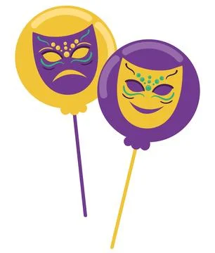 Balloons Mardi Gras Stock-Illustration