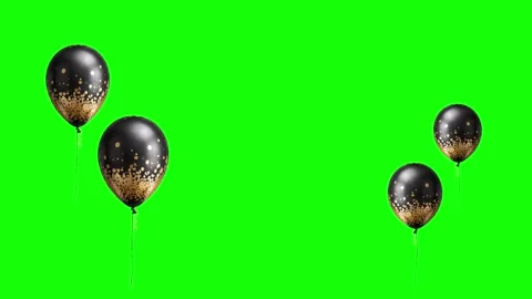 Balloons Motion on Chroma Key for Compositing Stock Footage 341334977