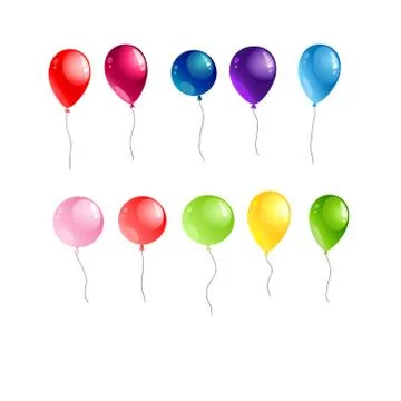 Balloons object isolated Stock Illustration