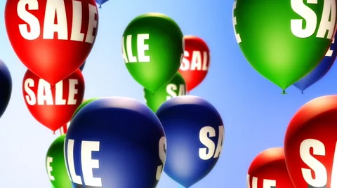 Balloons Sale (Loop) Stock-Footage 1181131