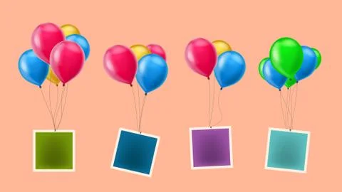 Balloons set 02 Stock Illustration