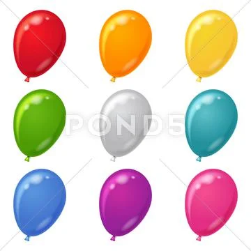 Balloons, set Stock Illustration