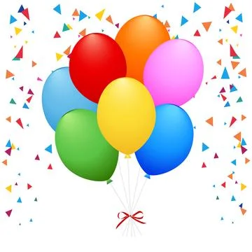 Balloons set isolated white background. balls as a gift. Vector illustration Stock Illustration