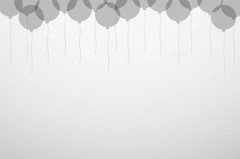 Balloons silhouette Stock-Illustration
