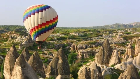 Balloons in the sky of Cappadocia Видео 73150442