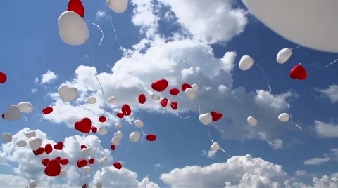 Balloons in the Sky Stock-Footage 40088504