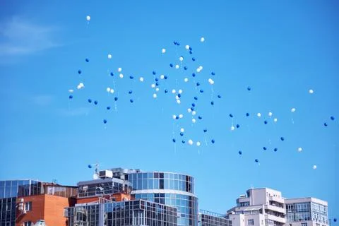 Balloons in the sky 스톡 사진