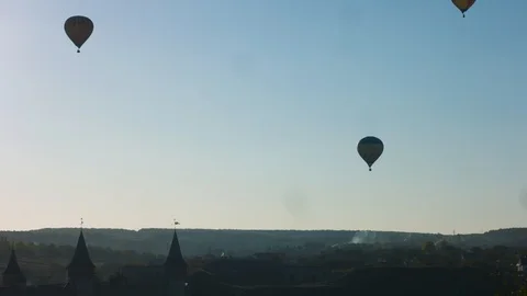Balloons soar  Stock Footage 97800733