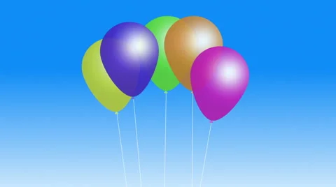 Balloons On Strings Video stock 5186543