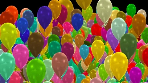 Balloons transition 1 Stock Footage 72325057