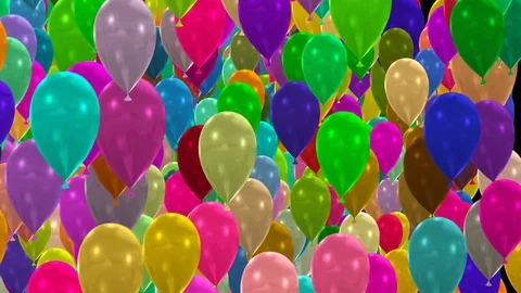 Balloons transition 2 Video stock 72325125