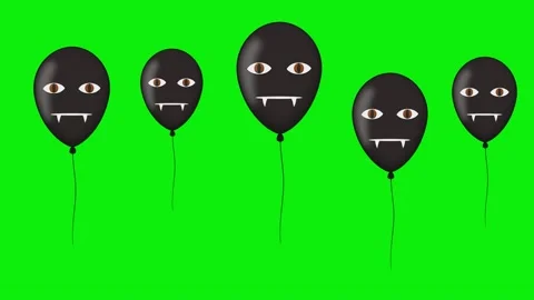 Balloons Transparent Background Element Video stock 342789277