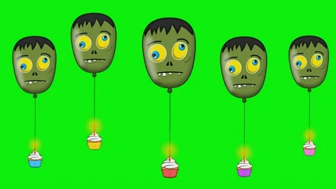 Balloons Transparent Background Element 스톡 동영상 342789358
