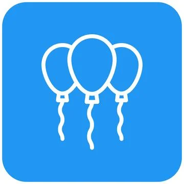 Balloons Vector Icon Design Illustration Stock Illustration