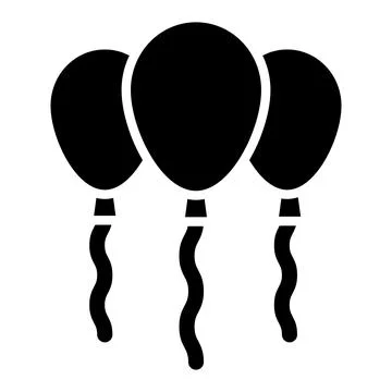 Balloons Vector Icon Design Illustration Stock Illustration