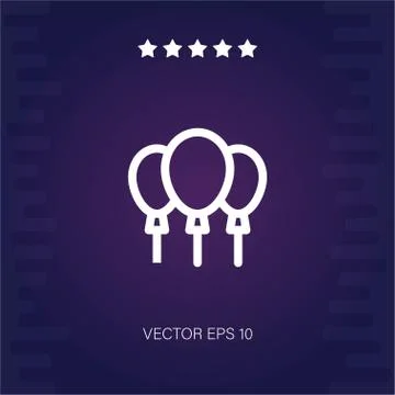 Balloons vector icon Stock Illustration