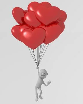 Balloons white Stock Illustration