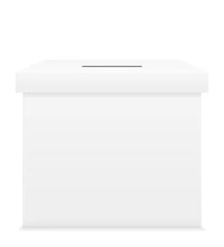Ballot box for election voting vector illustration Stock Illustration