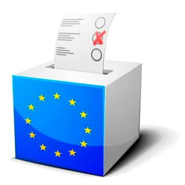 Ballot box eu Stock-Illustration