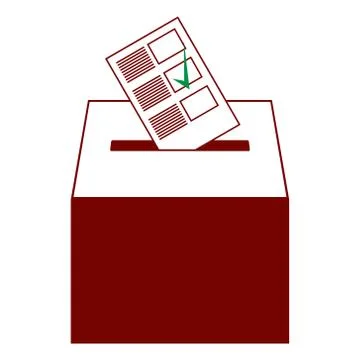 Ballot box icon. Stock Illustration