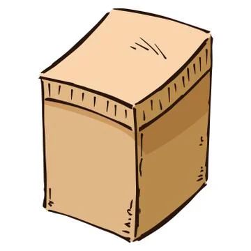 Ballot box icon. Vector illustration box. Hand drawn box. Stock Illustration