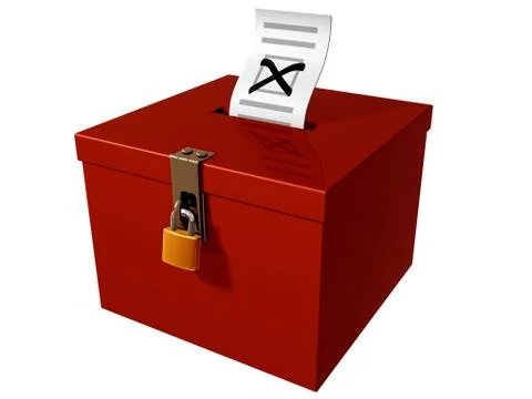 Ballot box Stock Illustration
