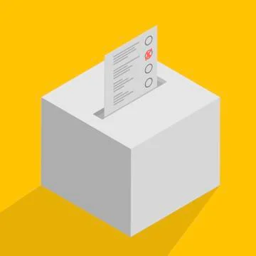 Ballot box Stock Illustration