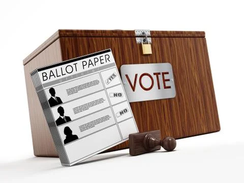 Ballot box Stock Illustration