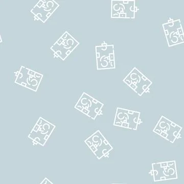 Ballot box line vector seamless pattern sign Stock Illustration