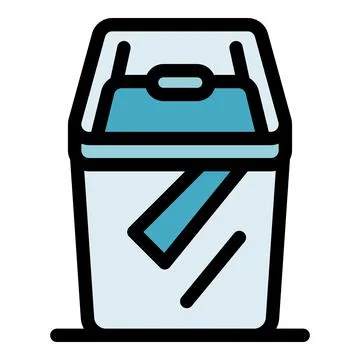 Ballot box with paper being inserted during election process Illustrazione stock