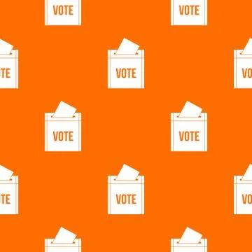 Ballot box pattern seamless Stock Illustration