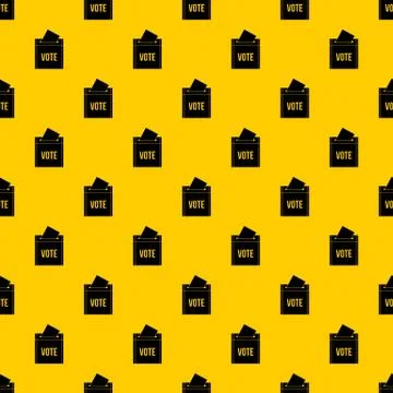 Ballot box pattern vector 库存插图