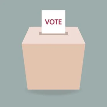 Ballot box vote Stock Illustration