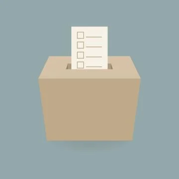 Ballot box vote,vector Illustrazione stock