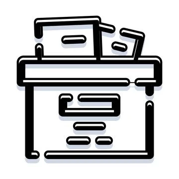 Ballot box for voting in democratic elections Stock Illustration