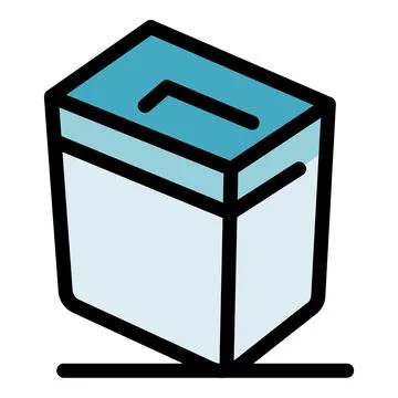 Ballot box for voting, representing elections, democracy, and civic duty 스톡 일러스트