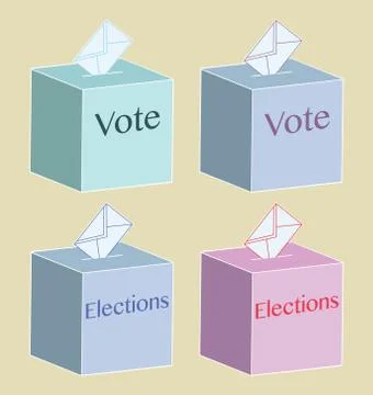Ballot boxe Stock Illustration