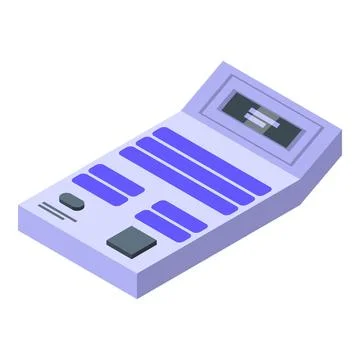 Ballot device icon isometric vector. Election vote Stock Illustration