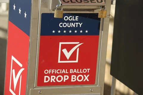 Ballot drop off box Stock Photos