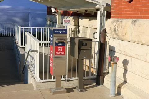 Ballot drop off box Stock Photos