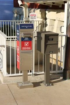 Ballot drop off box Foto stock
